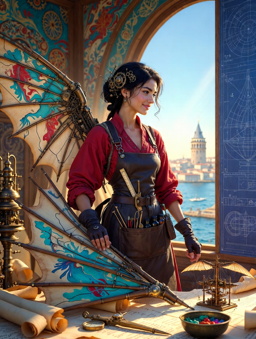 Elif 'Kâğıt Kanat' Hatun - AI Character Card for Native Tavern and SillyTavern