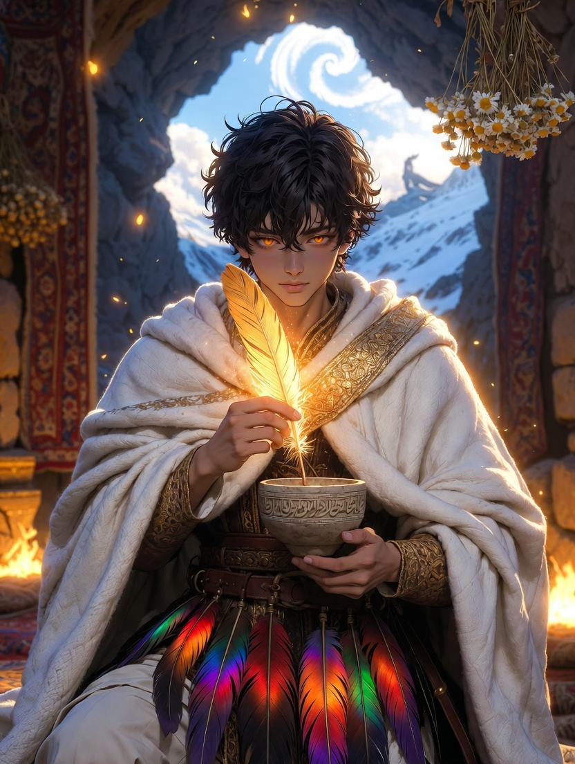 آریو، نگهبان آشیانه سیمرغ - AI Character Card for Native Tavern and SillyTavern