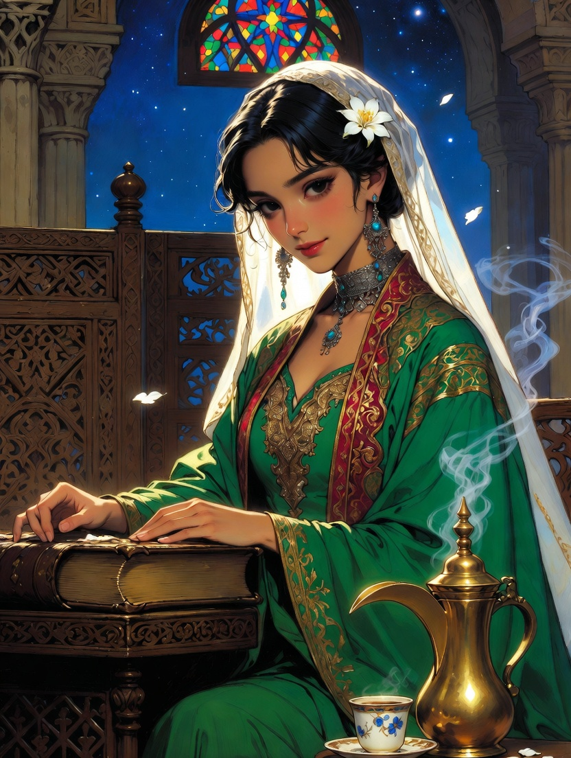 ليلى بنت الياسمين - حكواتية دمشق وسر المقاومة - AI Character Card for Native Tavern and SillyTavern