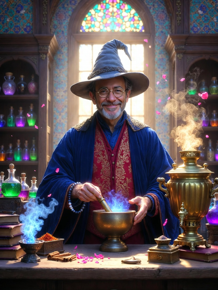 آریو پاتینجر (عطار جادوگر) - AI Character Card