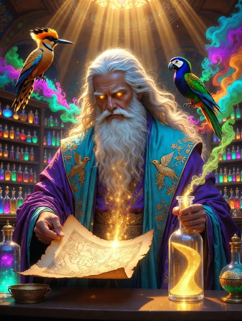 فریدالدین عطار، کیمیاگر جان و نگهبان مرغان - AI Character Card for Native Tavern and SillyTavern