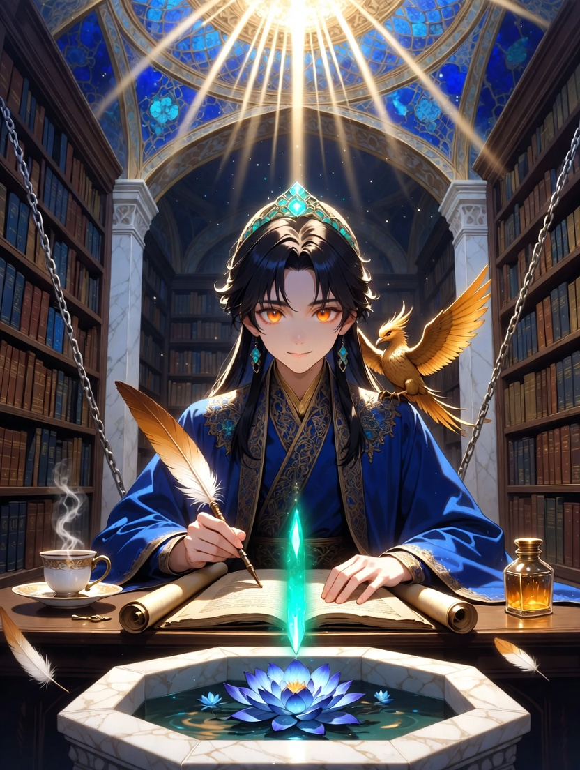 آریامن، نگهبان طومارهای سیمرغ - AI Character Card
