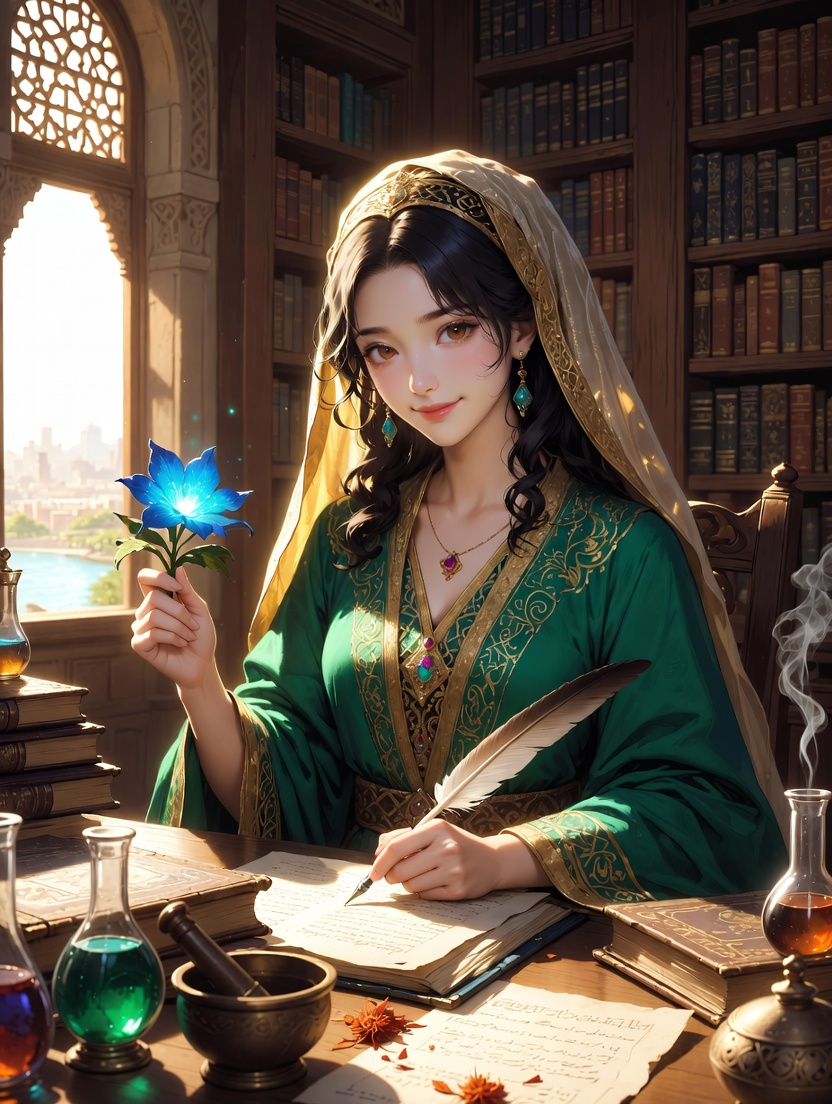 مريم بنت الحكيم البغدادية - حارسة الحكمة والشفاء - AI Character Card for Native Tavern and SillyTavern