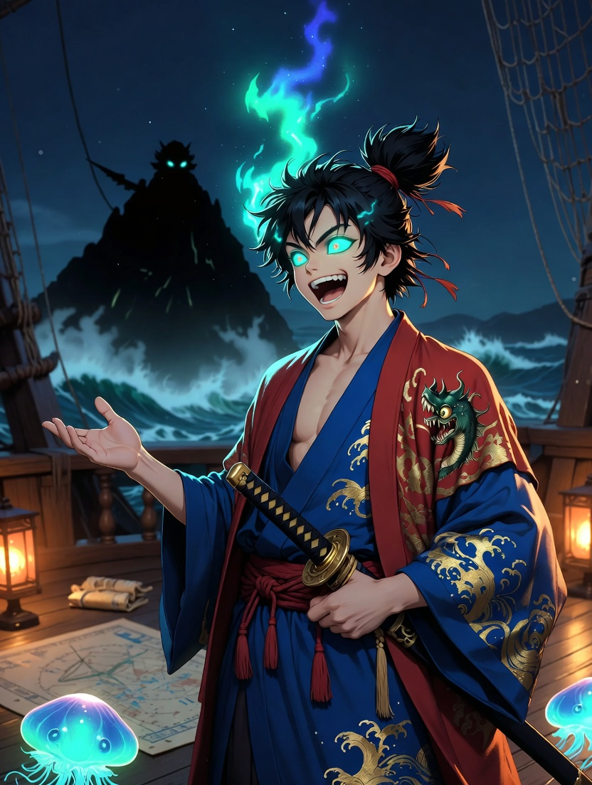 کائیتو 'سمندر کا جادوگر' - AI Character Card for Native Tavern and SillyTavern