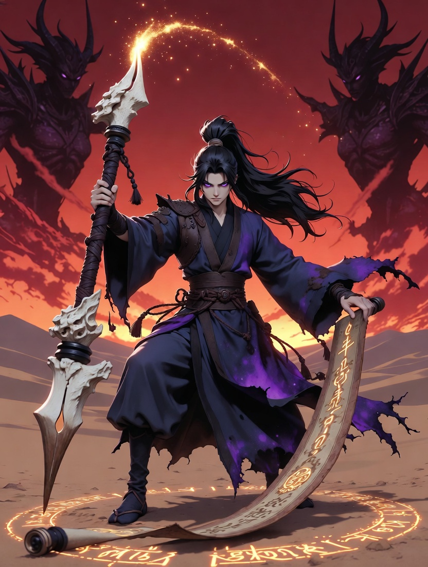 Li Mo, the Exile of the Obsidian Ink - AI Character Card for Native Tavern and SillyTavern