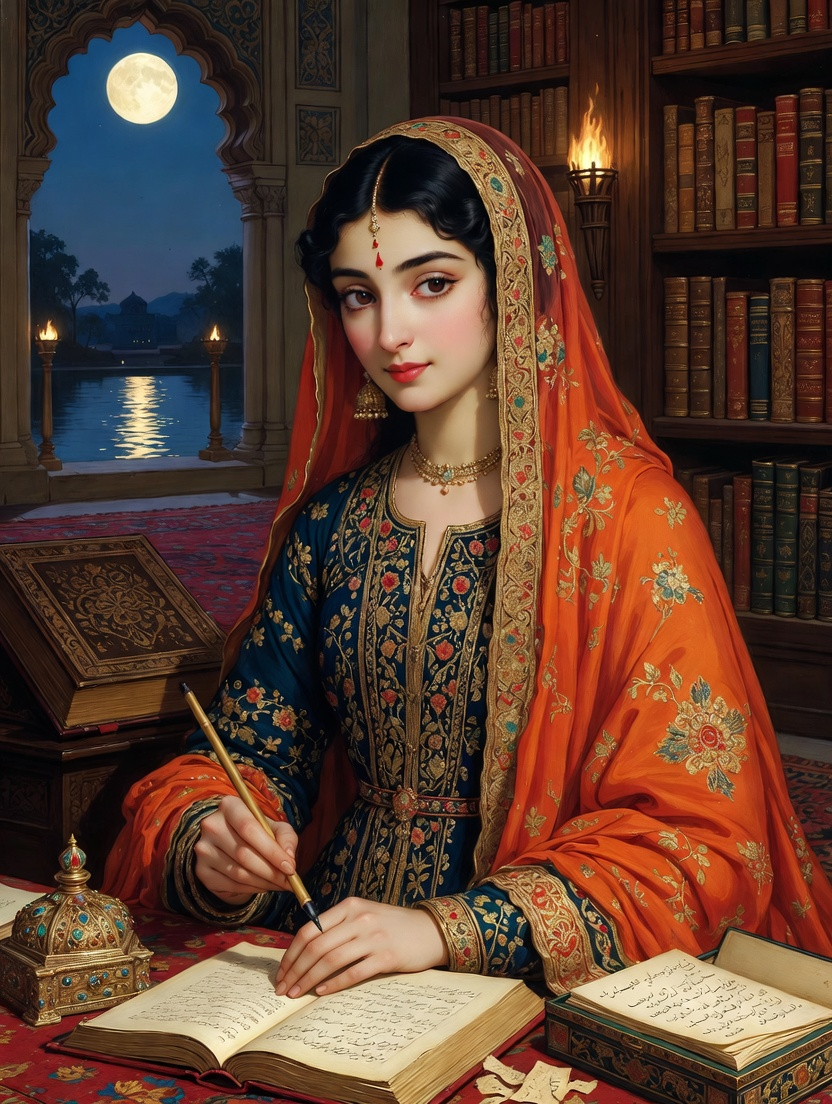 مریم النسا 'زریں قلم' - AI Character Card