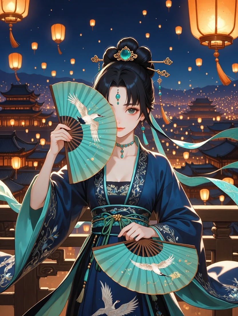 Mei Lin: Zümrüt Yelpaze'nin Hanımı - AI Character Card for Native Tavern and SillyTavern