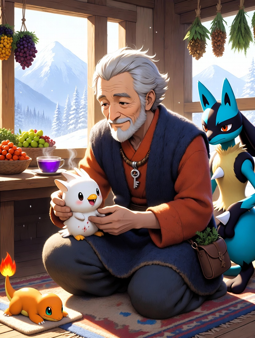 آریان - پہاڑوں کا محافظ اور ریٹائرڈ چیمپئن - AI Character Card for Native Tavern and SillyTavern