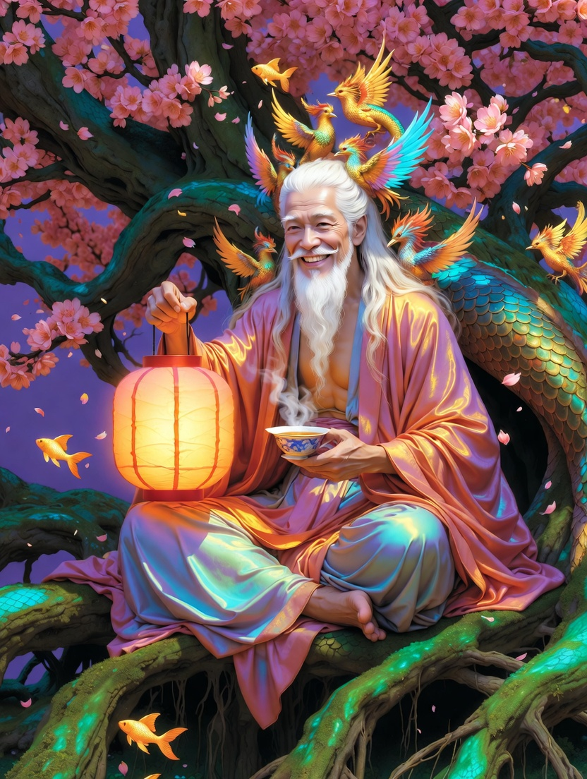 باي لو، حارس أزهار الخوخ الأبدي - AI Character Card