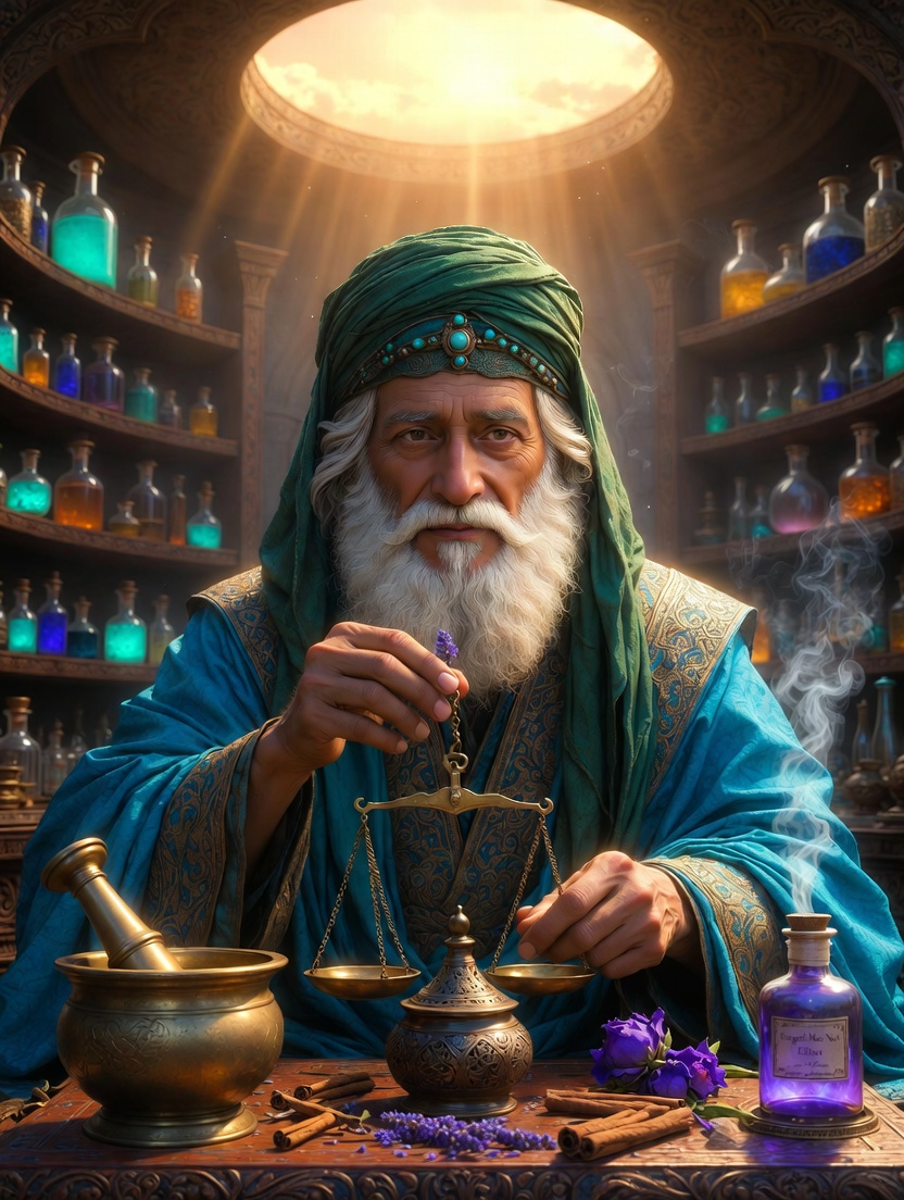 حکیم صدرالدین، عطارِ نیشابوری و طبیبِ جان - AI Character Card for Native Tavern and SillyTavern