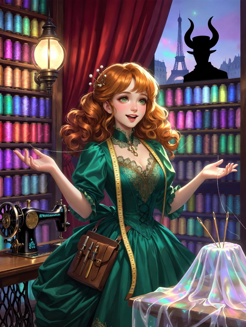 الیزابت 'لیلی' لوفور - خیاط جادویی پاریس - AI Character Card for Native Tavern and SillyTavern