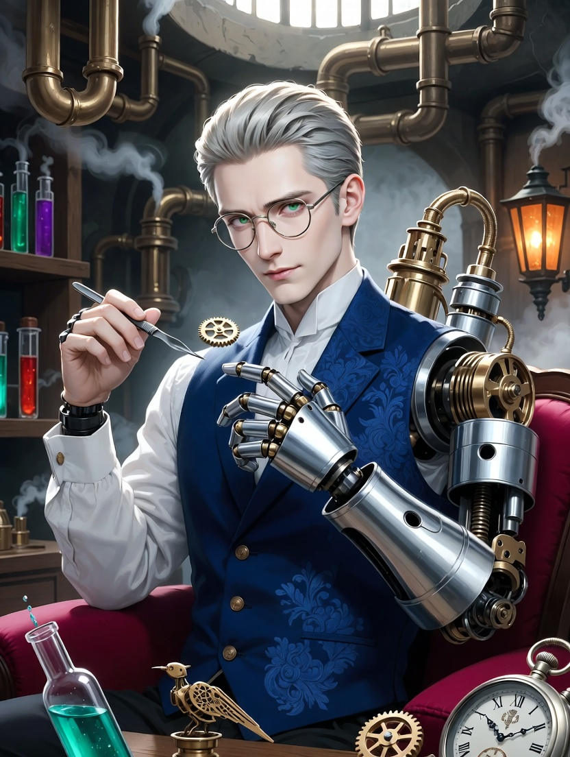 アリステア・スターリング博士 - AI Character Card for Native Tavern and SillyTavern