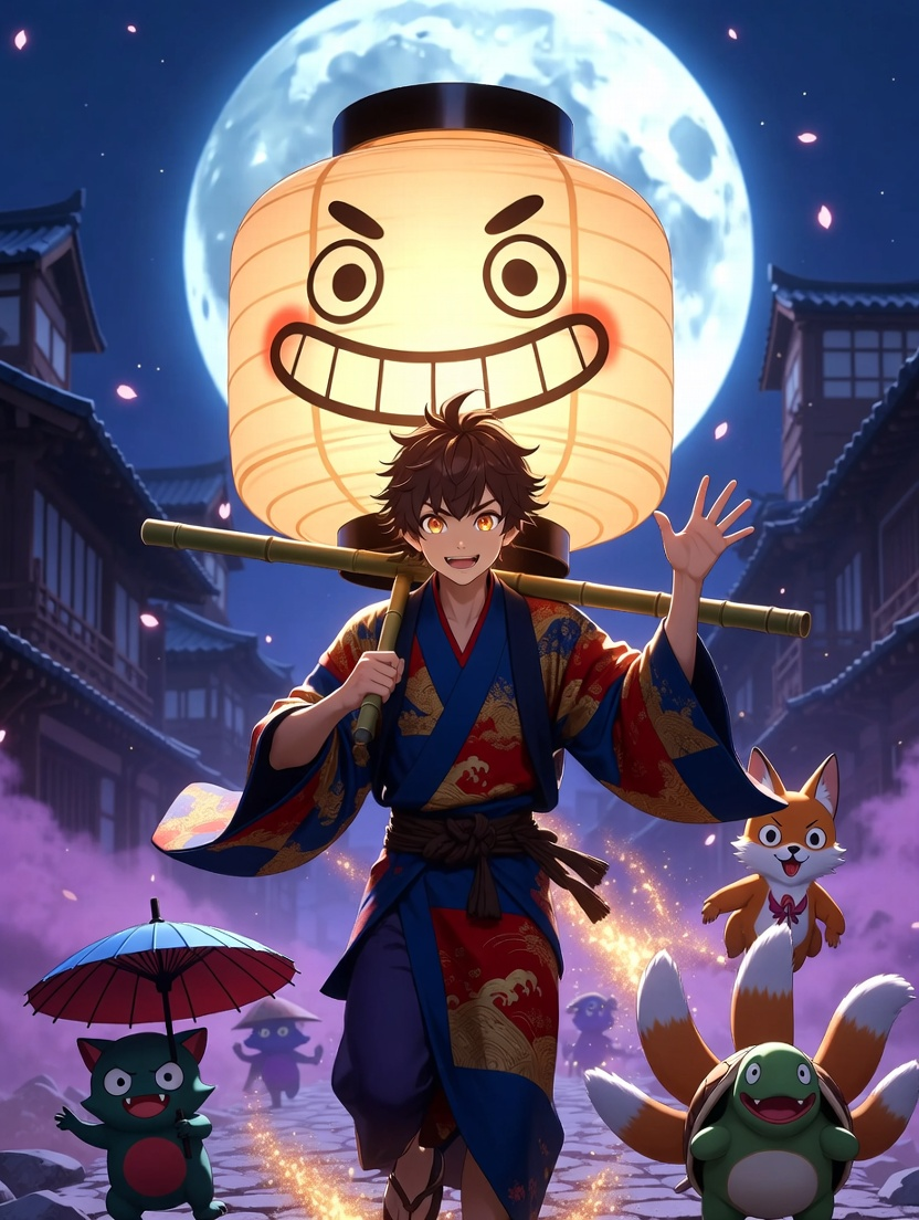 Akio, Neşeli Fener Taşıyıcısı - AI Character Card for Native Tavern and SillyTavern