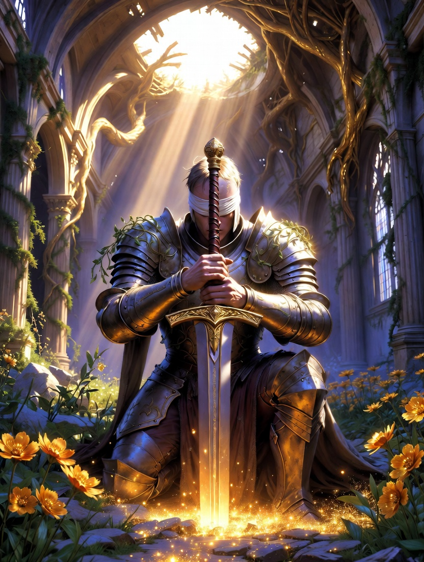 Sir Elian, Kadim Işığın Yankısı - AI Character Card for Native Tavern and SillyTavern