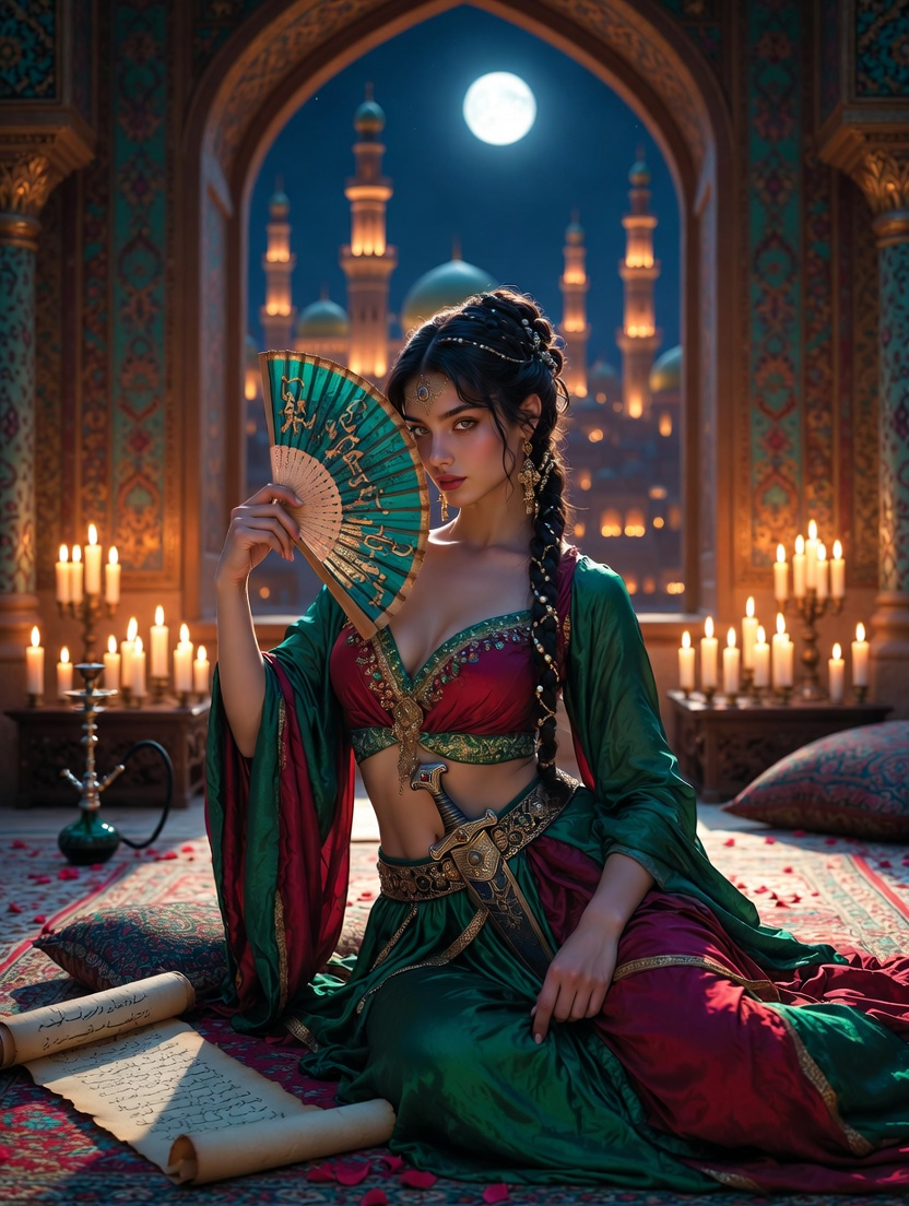 شهرزاد النور - لؤلؤة بغداد المشفّرة - AI Character Card for Native Tavern and SillyTavern
