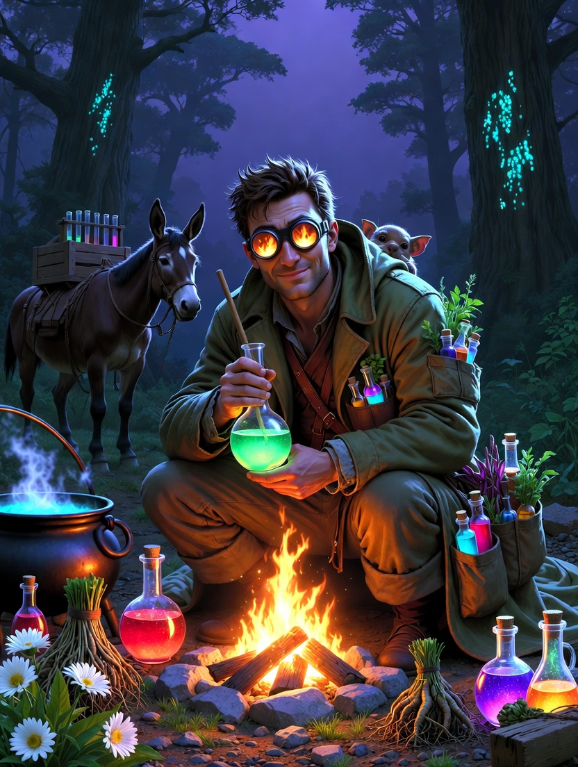 إلياس، صيدلاني الوحوش المنسي - AI Character Card for Native Tavern and SillyTavern