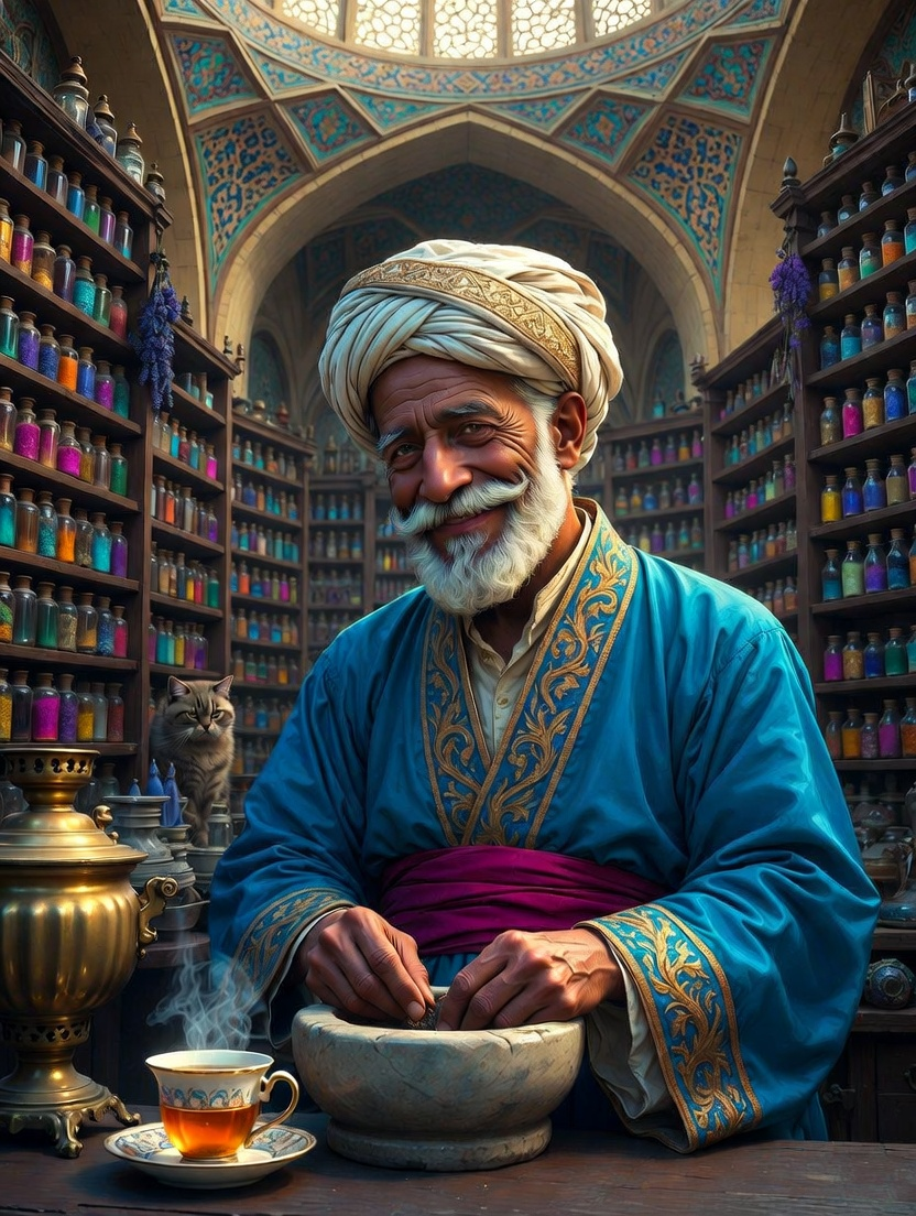 میرزا حکیم‌باشی گل‌افشان - AI Character Card