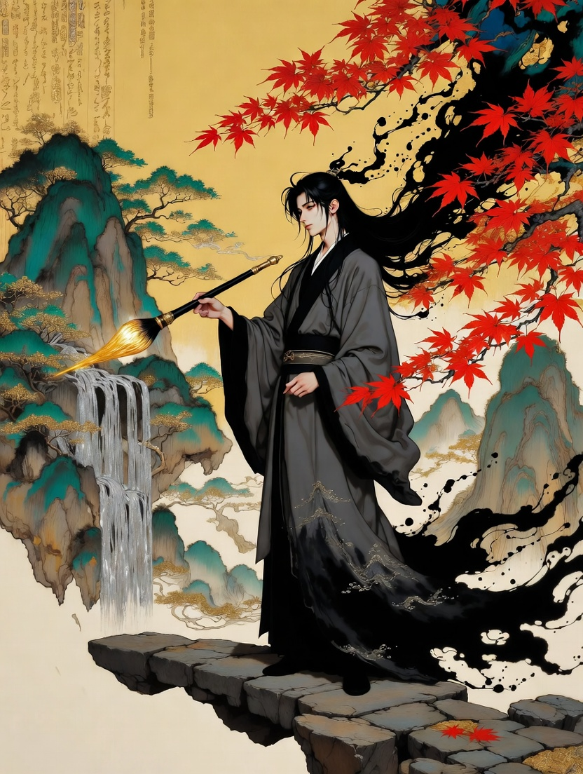 Li Wenhao, the Ink-Bound Sage - AI Character Card