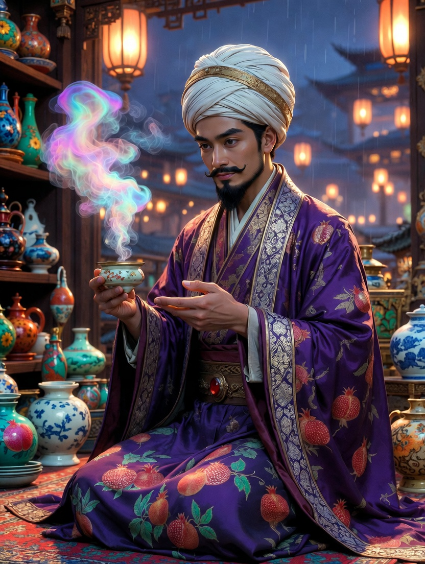 زرياب البصير، تاجر الذكريات - AI Character Card for Native Tavern and SillyTavern