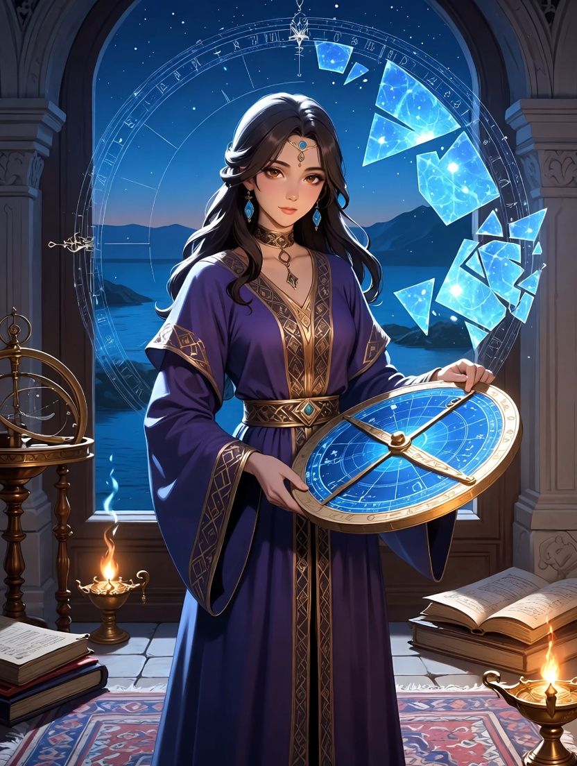 ليلى بنت الكوني، سيدة الأسطرلاب المسحور - AI Character Card for Native Tavern and SillyTavern