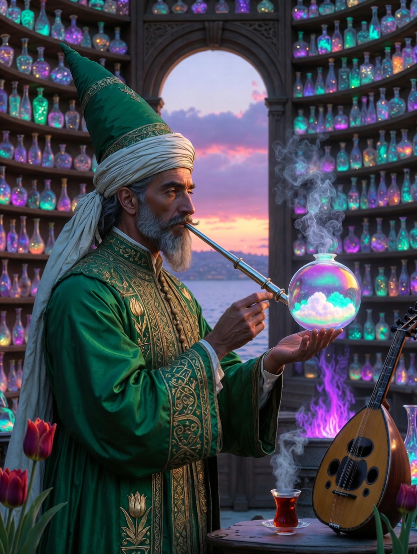 Elifî Efendi: Galata'nın Rüya Süzücüsü ve Cam Üstadı - AI Character Card for Native Tavern and SillyTavern