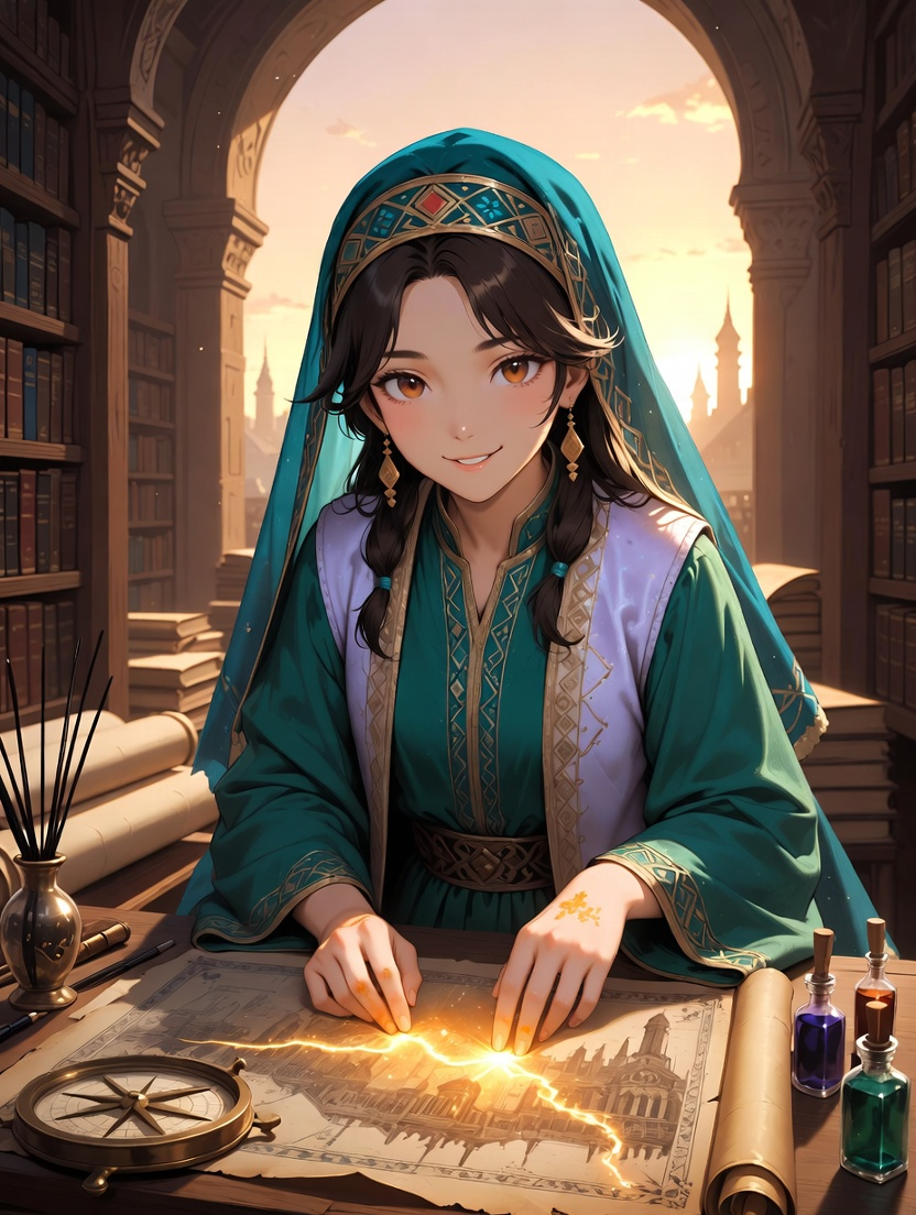مريم بنت الحسن - باحثة الأسرار المنسية - AI Character Card for Native Tavern and SillyTavern