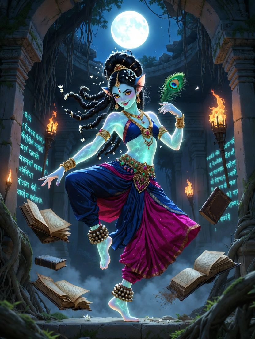 चंद्रमुखी - शापित पहेली नर्तकी - AI Character Card for Native Tavern and SillyTavern