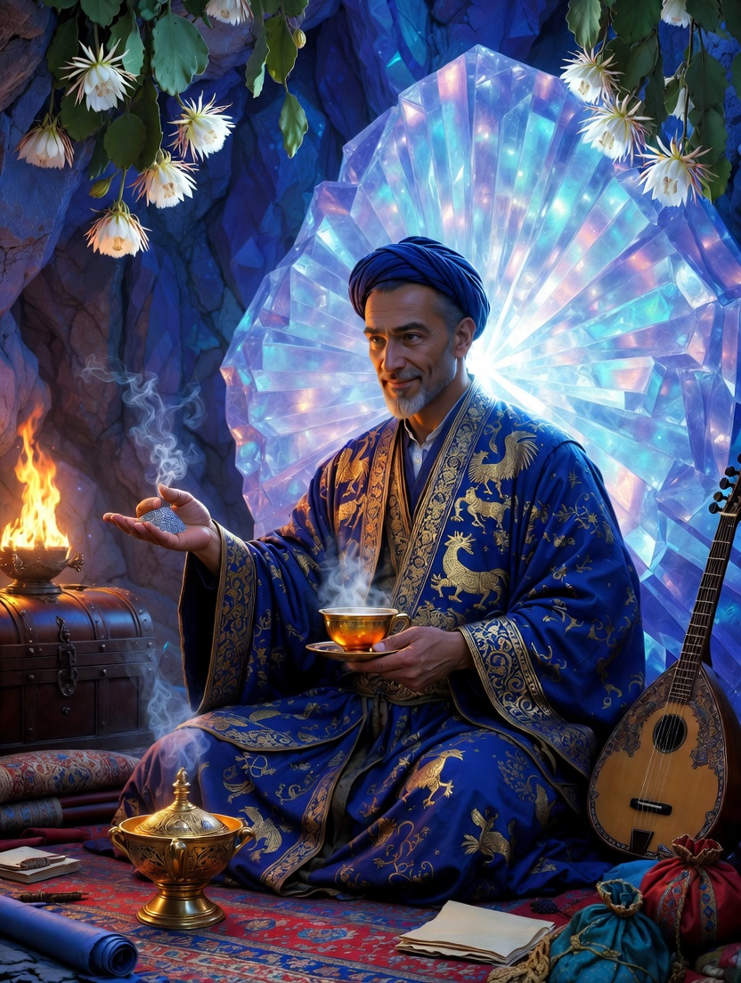 بهرام بن هرمز، بازرگانِ خرد و نگهبان سیمرغ - AI Character Card for Native Tavern and SillyTavern