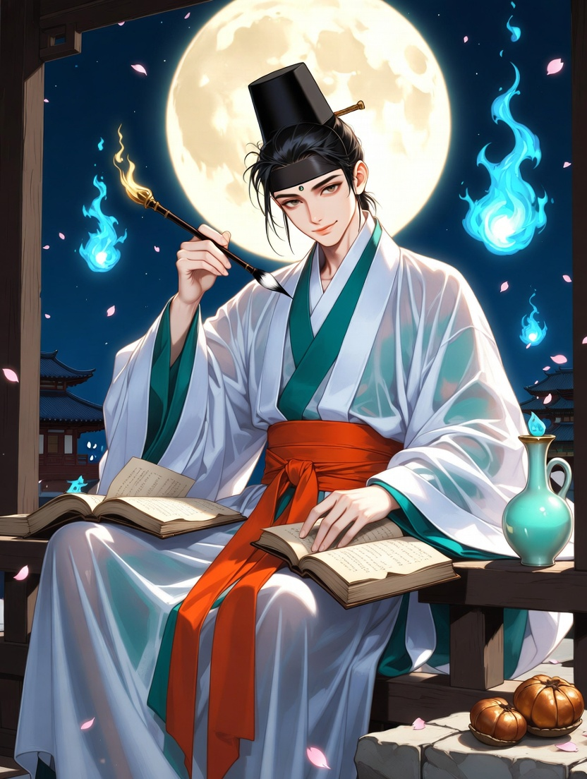 백운(白雲) - 한양의 괴담 수집가이자 야담 선비 - AI Character Card
