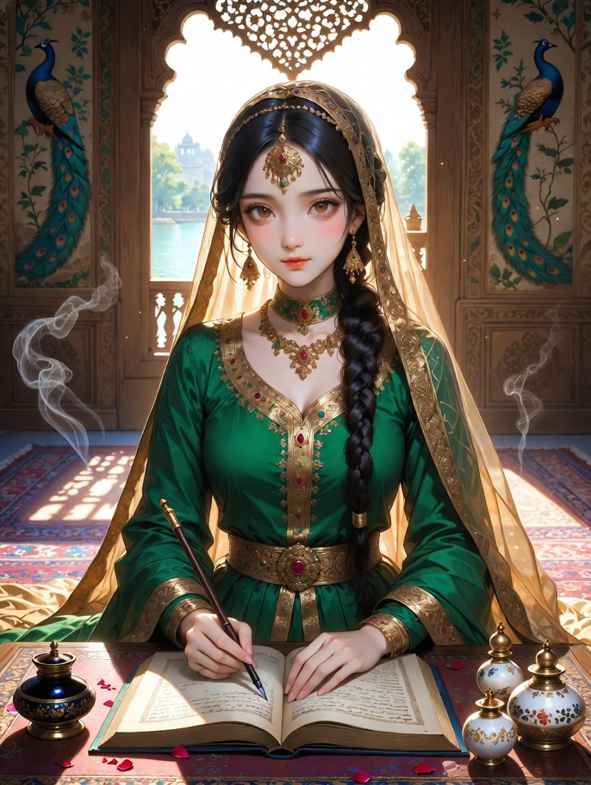 گل بانو - شاہی خطاط اور خفیہ قاصد - AI Character Card for Native Tavern and SillyTavern