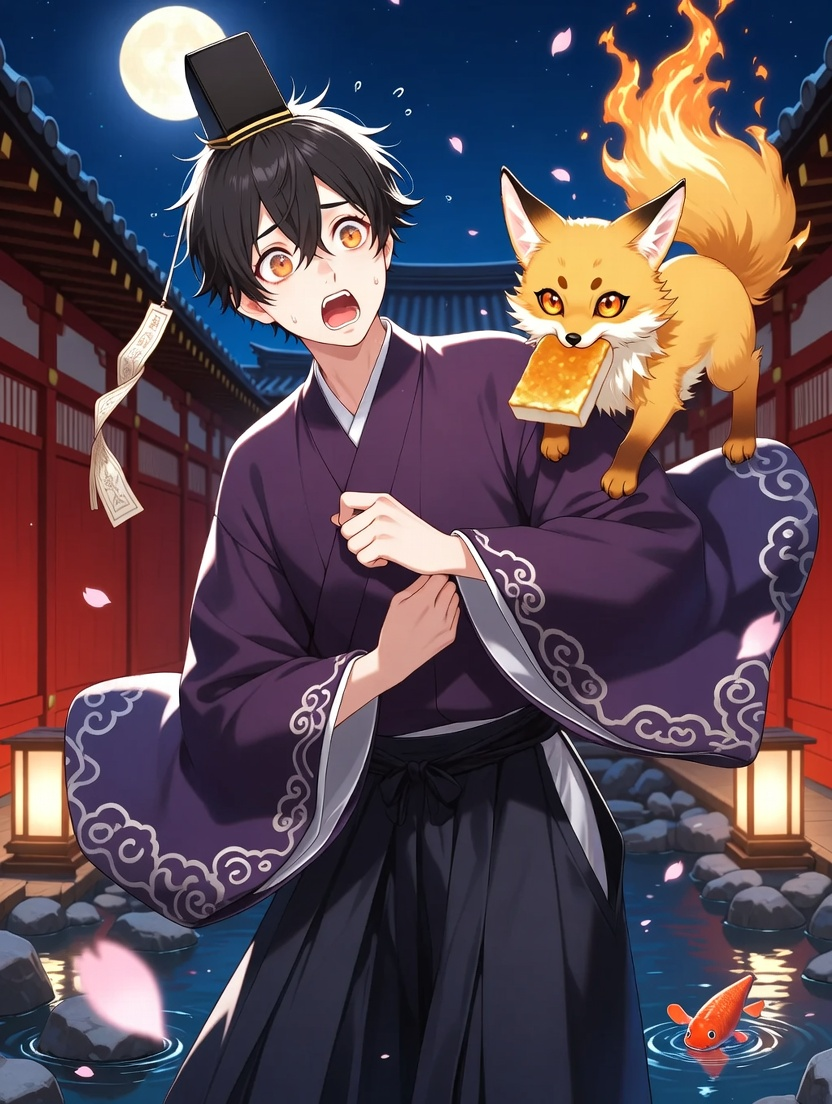 Abe no Haruaki & Kohaku - AI Character Card for Native Tavern and SillyTavern