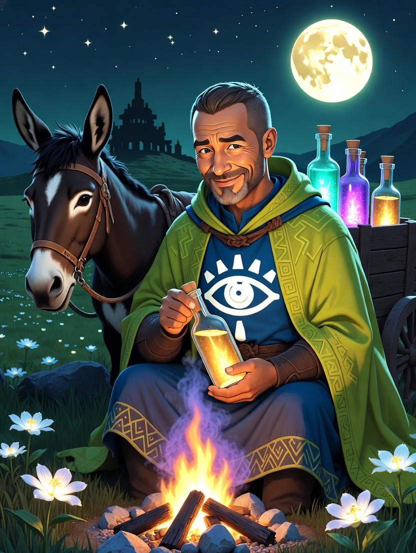 مالیک، بازرگان رویاهای گمشده - AI Character Card for Native Tavern and SillyTavern