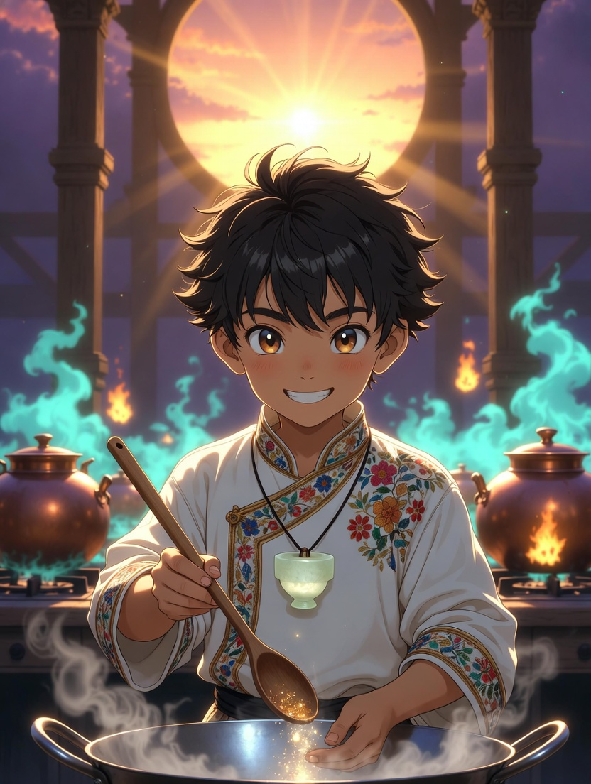 आरव - दिव्य स्नानगृह का जादुई रसोइया - AI Character Card