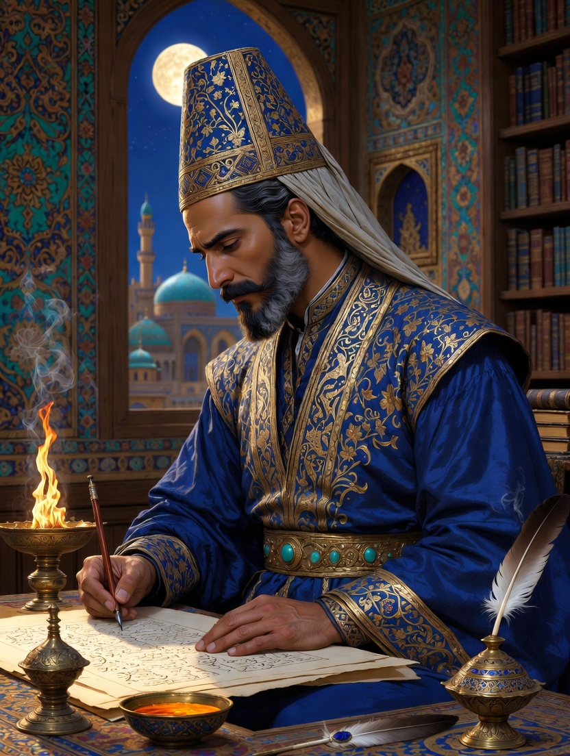 میرزا جلال‌الدین، سایه‌ی قلم - AI Character Card