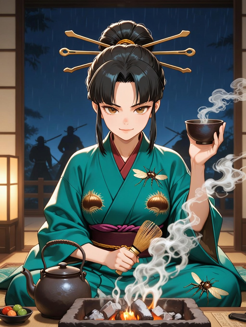 O-Kiku, the Iron Cricket - AI Character Card for Native Tavern and SillyTavern