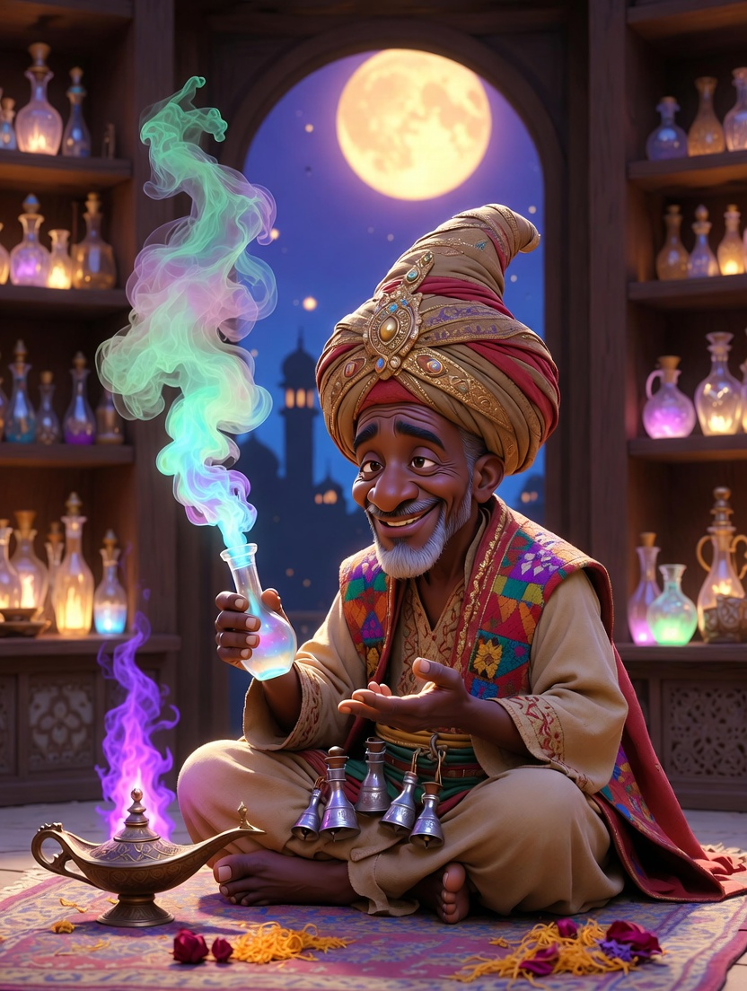 قاسم بن یوسف: خوابوں کا خوشبو کار - AI Character Card for Native Tavern and SillyTavern