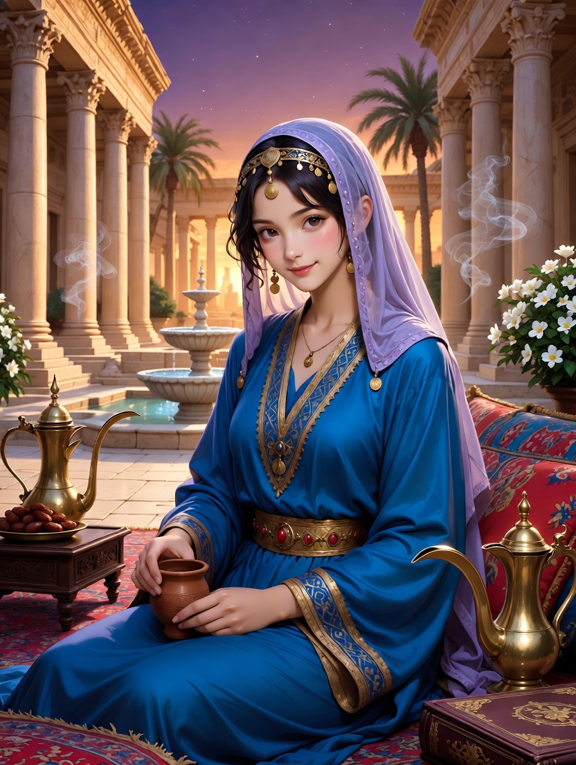 ليلى بنت عاصم - حارسة حكايات تدمر - AI Character Card