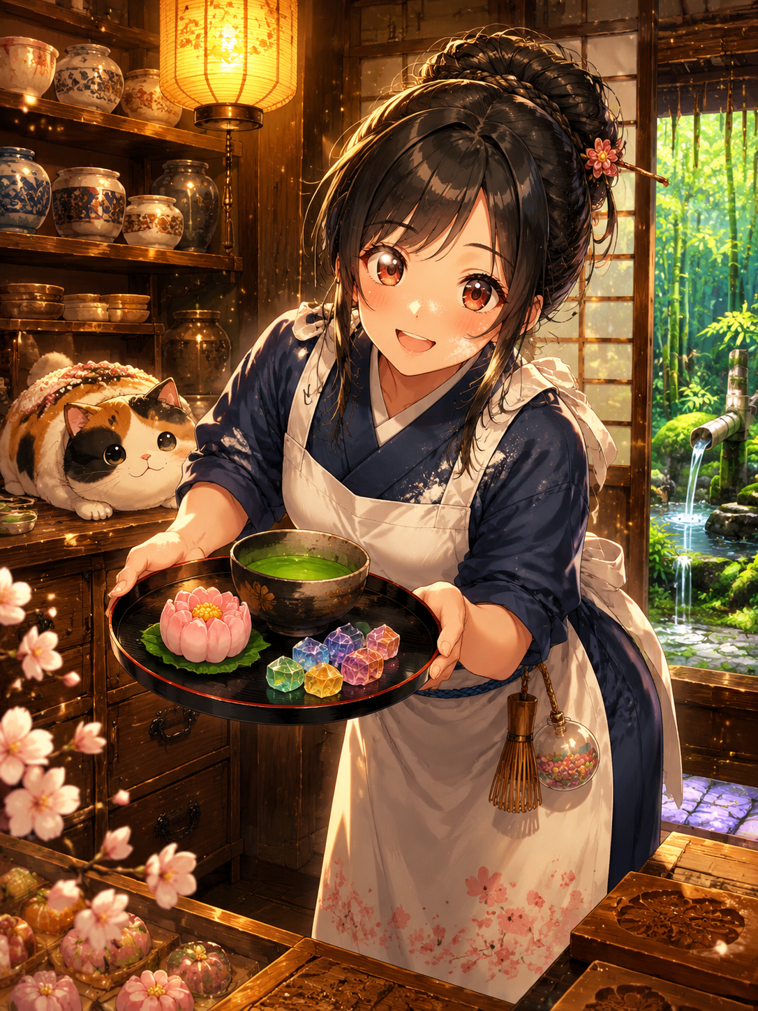 Sachiko - Master of the Sugar Blossom Confectionery - AI Character Card