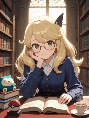 The retired Champion of the Sinnoh League from Pokémon who now works as a quiet librarian in Canalave City